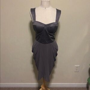 Lipsy Elegant Gray Sleeveless Dress Size 8